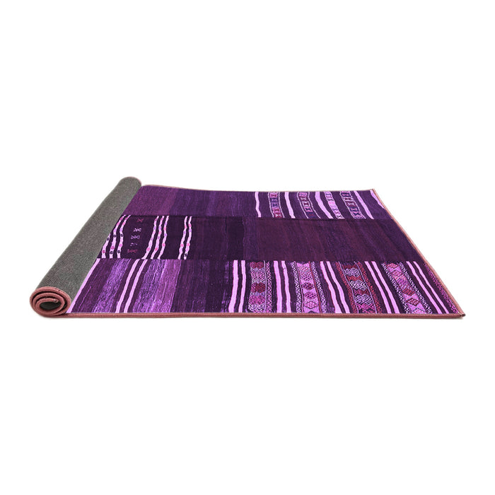 Sideview of Southwestern Purple Country Rug, con2704pur