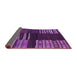 Sideview of Southwestern Purple Country Rug, con2704pur