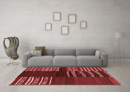 Country Red Washable Rugs