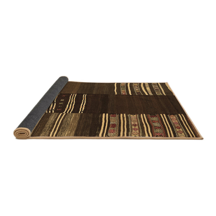 Sideview of Southwestern Brown Country Rug, con2704brn