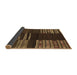 Sideview of Southwestern Brown Country Rug, con2704brn