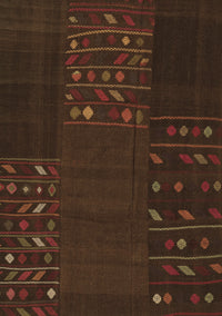 Patchwork Brown Transitional Rug, con2705brn