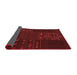 Patchwork Red Transitional Area Rugs