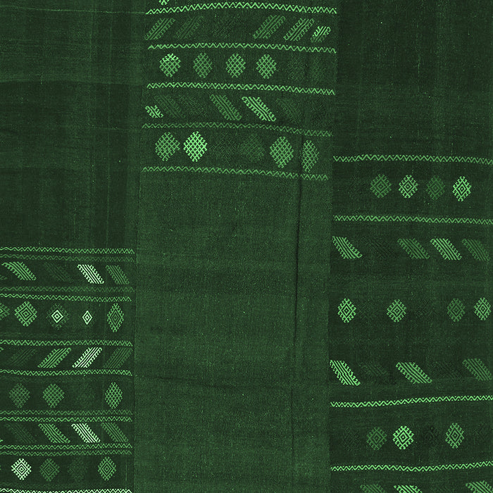 Machine Washable Patchwork Emerald Green Transitional Area Rugs, wshcon2705emgrn