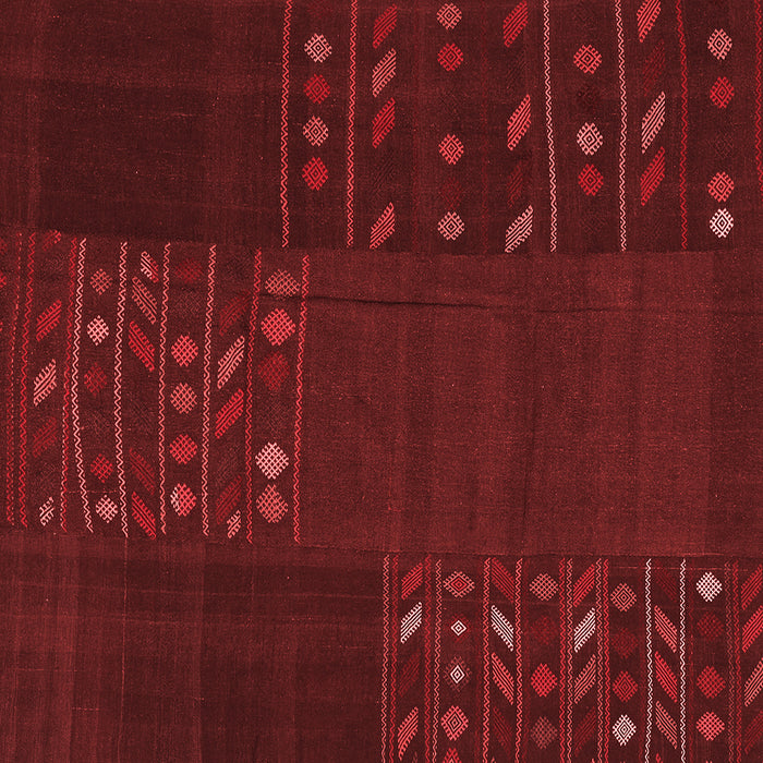 Machine Washable Patchwork Red Transitional Rug, wshcon2705red