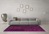 Machine Washable Patchwork Pink Transitional Rug, wshcon2705pnk