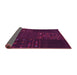 Sideview of Patchwork Pink Transitional Rug, con2705pnk