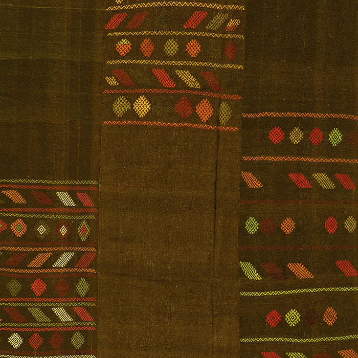 Patchwork Yellow Transitional Rug, con2705yw