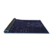 Sideview of Patchwork Blue Transitional Rug, con2705blu