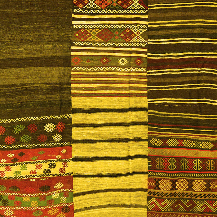 Southwestern Yellow Country Rug, con2706yw