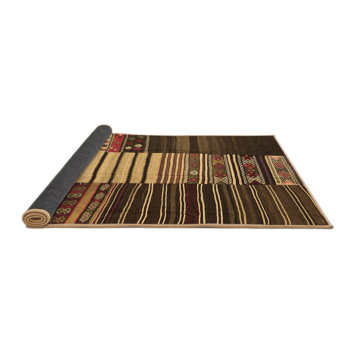 Sideview of Southwestern Brown Country Rug, con2706brn