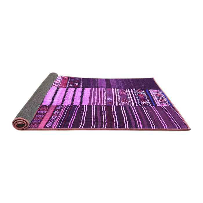 Sideview of Southwestern Purple Country Rug, con2706pur