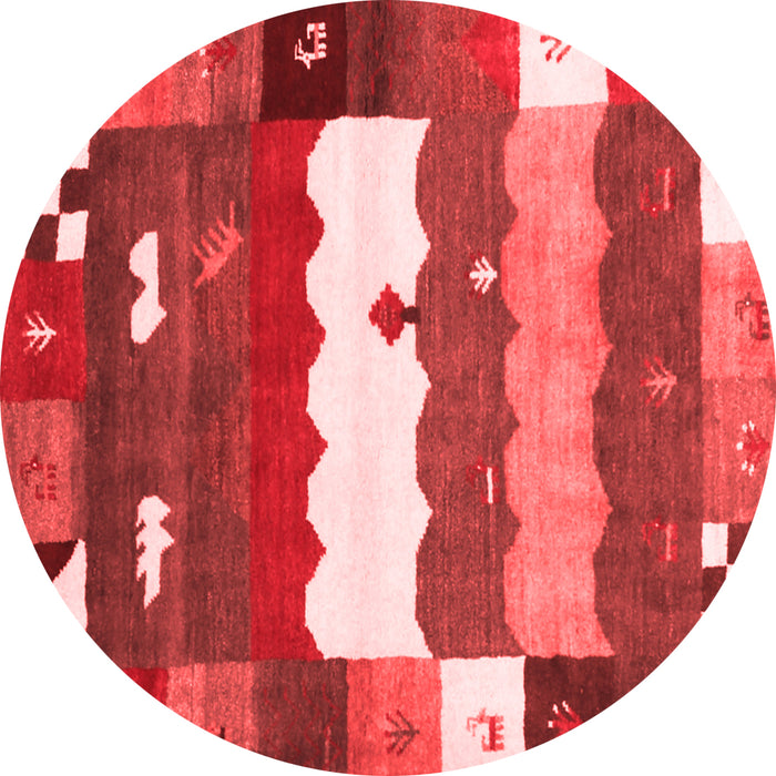Machine Washable Abstract Red Contemporary Rug, wshcon2707red