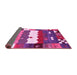 Sideview of Abstract Pink Contemporary Rug, con2707pnk