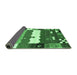 Sideview of Abstract Emerald Green Contemporary Rug, con2707emgrn