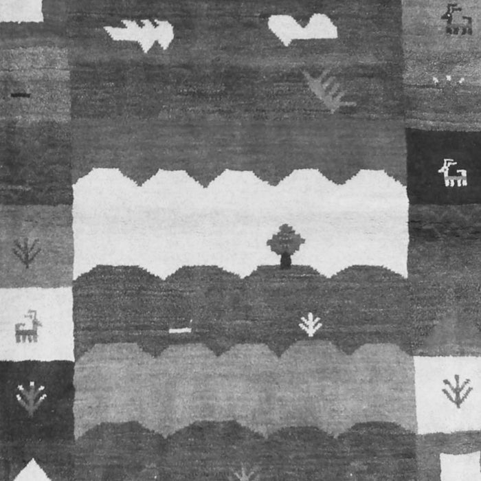 Serging Thickness of Machine Washable Abstract Gray Contemporary Rug, wshcon2707gry