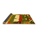 Sideview of Abstract Yellow Contemporary Rug, con2707yw