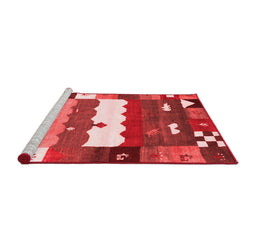 Contemporary Red Washable Rugs