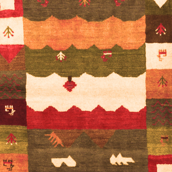 Serging Thickness of Machine Washable Abstract Orange Contemporary Area Rugs, wshcon2707org