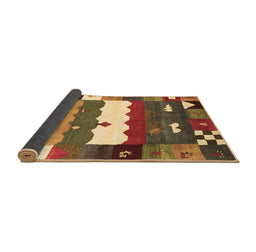 Sideview of Abstract Brown Contemporary Rug, con2707brn