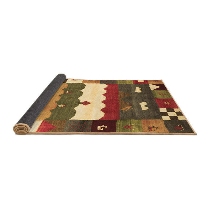 Sideview of Abstract Brown Contemporary Rug, con2707brn