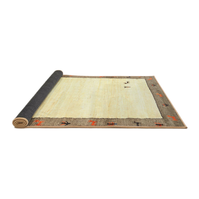 Thickness of Contemporary Sand Brown Solid Rug, con2708