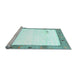 Sideview of Machine Washable Solid Light Blue Modern Rug, wshcon2708lblu