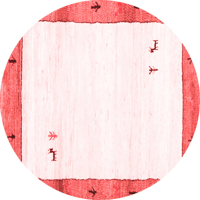 Solid Red Modern Rug, con2708red