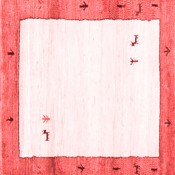 Machine Washable Solid Red Modern Rug, wshcon2708red
