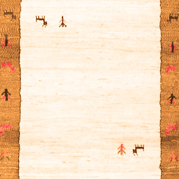 Solid Orange Modern Rug, con2708org