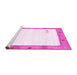 Sideview of Machine Washable Solid Pink Modern Rug, wshcon2708pnk