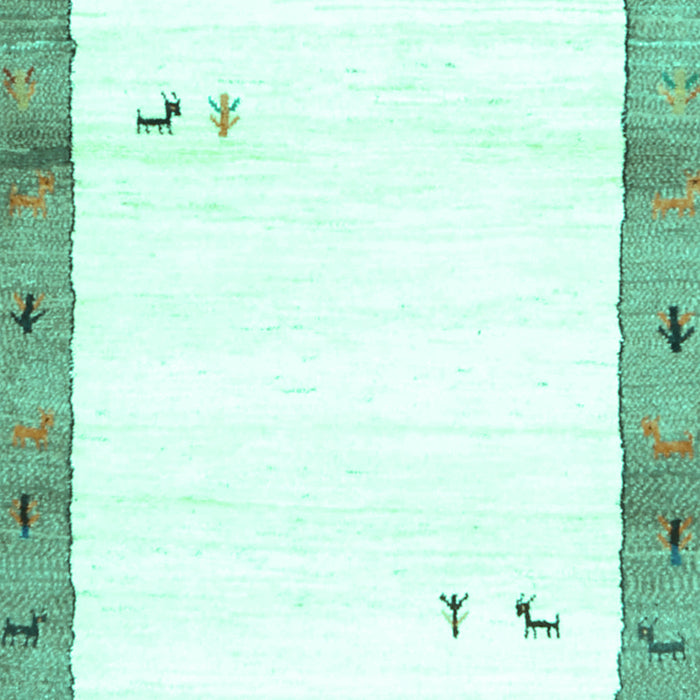 Solid Turquoise Modern Rug, con2708turq
