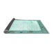 Sideview of Solid Light Blue Modern Rug, con2708lblu