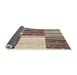 Thickness of Contemporary Reddish Brown Patchwork Rug, con2709