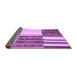 Sideview of Patchwork Purple Transitional Rug, con2709pur