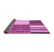 Sideview of Patchwork Pink Transitional Rug, con2709pnk