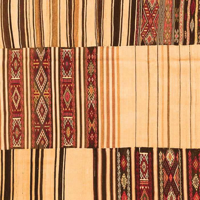 Patchwork Orange Transitional Rug, con2709org