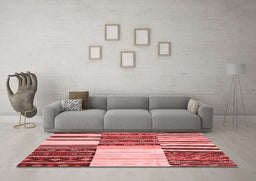 Transitional Red Washable Rugs