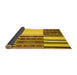 Sideview of Patchwork Yellow Transitional Rug, con2709yw