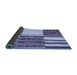 Sideview of Patchwork Blue Transitional Rug, con2709blu