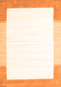 Solid Orange Modern Rug, con270org