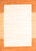 Solid Orange Modern Rug, con270org