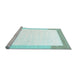 Sideview of Machine Washable Solid Light Blue Modern Rug, wshcon270lblu