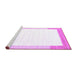 Sideview of Machine Washable Solid Purple Modern Area Rugs, wshcon270pur