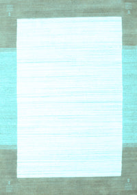 Solid Light Blue Modern Rug, con270lblu