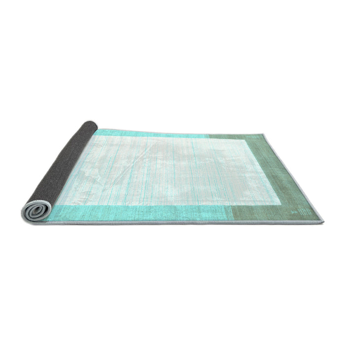 Sideview of Solid Light Blue Modern Rug, con270lblu