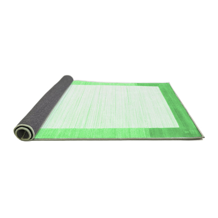 Sideview of Solid Emerald Green Modern Rug, con270emgrn