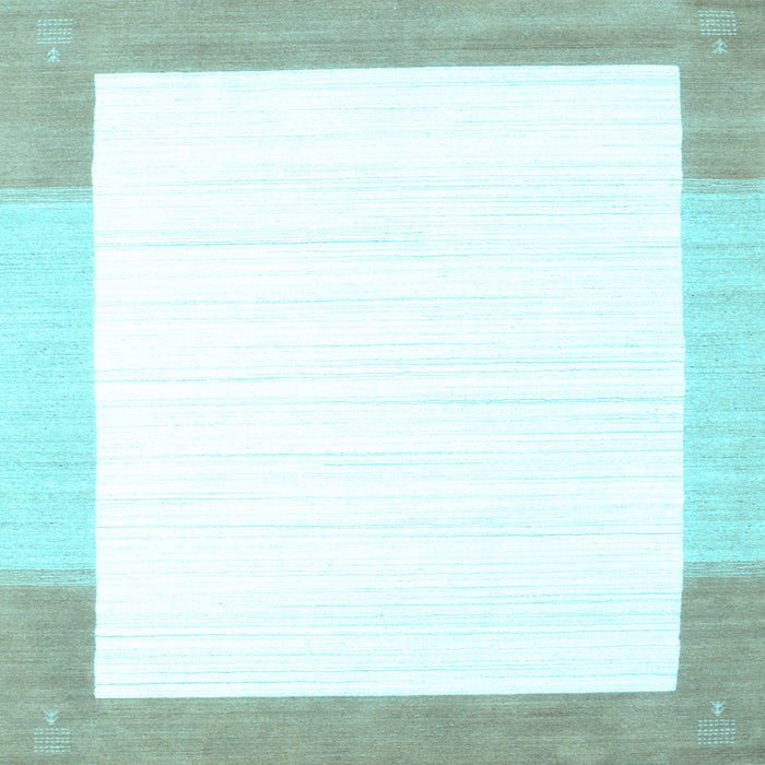 Square Solid Light Blue Modern Rug, con270lblu