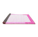 Sideview of Solid Pink Modern Rug, con270pnk