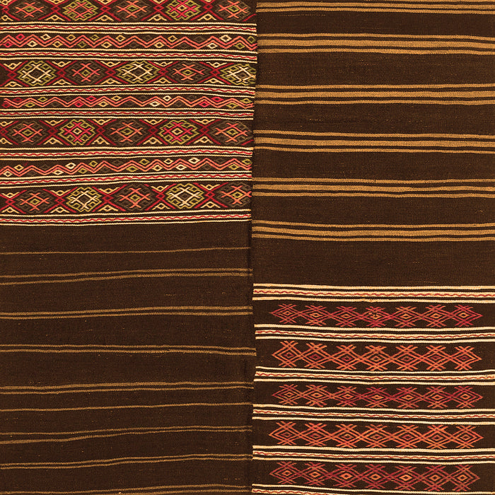 Serging Thickness of Patchwork Orange Transitional Rug, con2710org